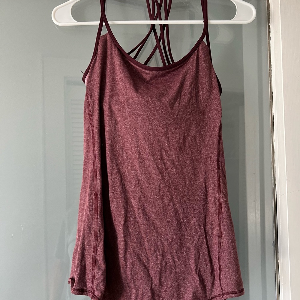 Lululemon tank top with built in bra